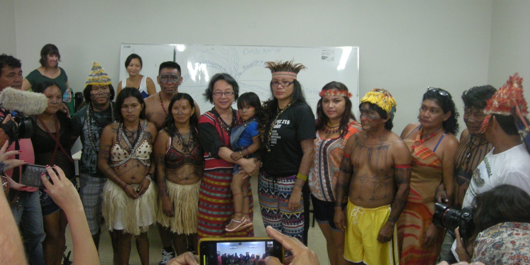 Munduruku mit UN-Sonderberichterstatterin 2016