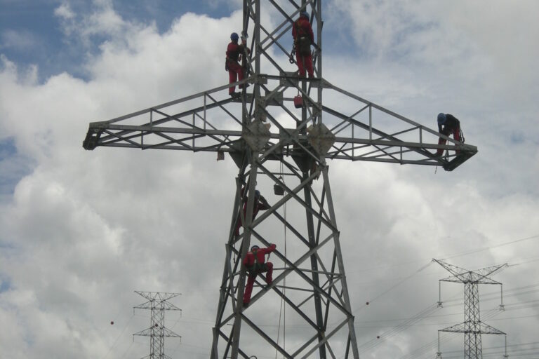 Bau einer Stromleitung in Amazonien [Symbolbild], Foto: christian russau